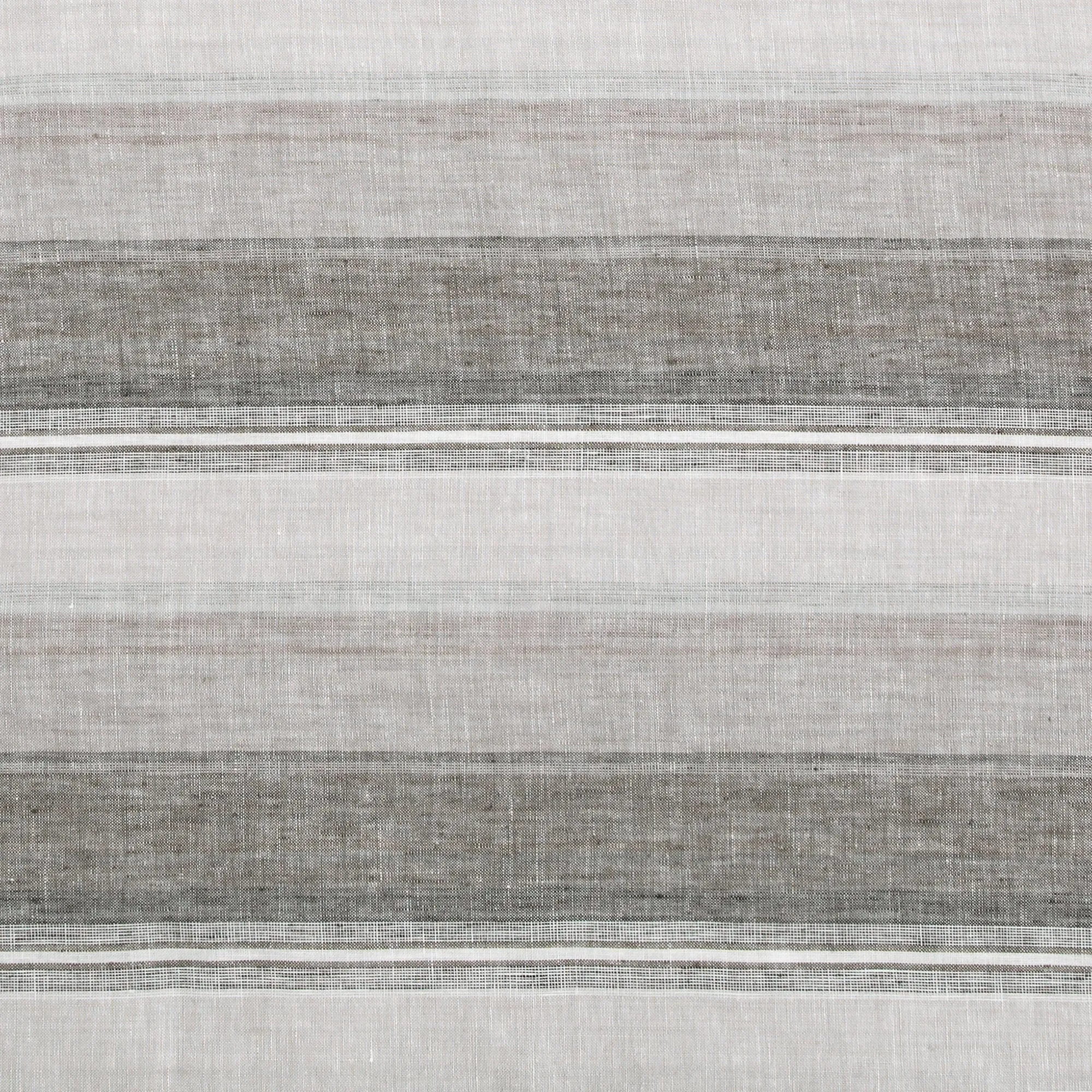 100% French Flax Linen Variegated Stripe Swatch