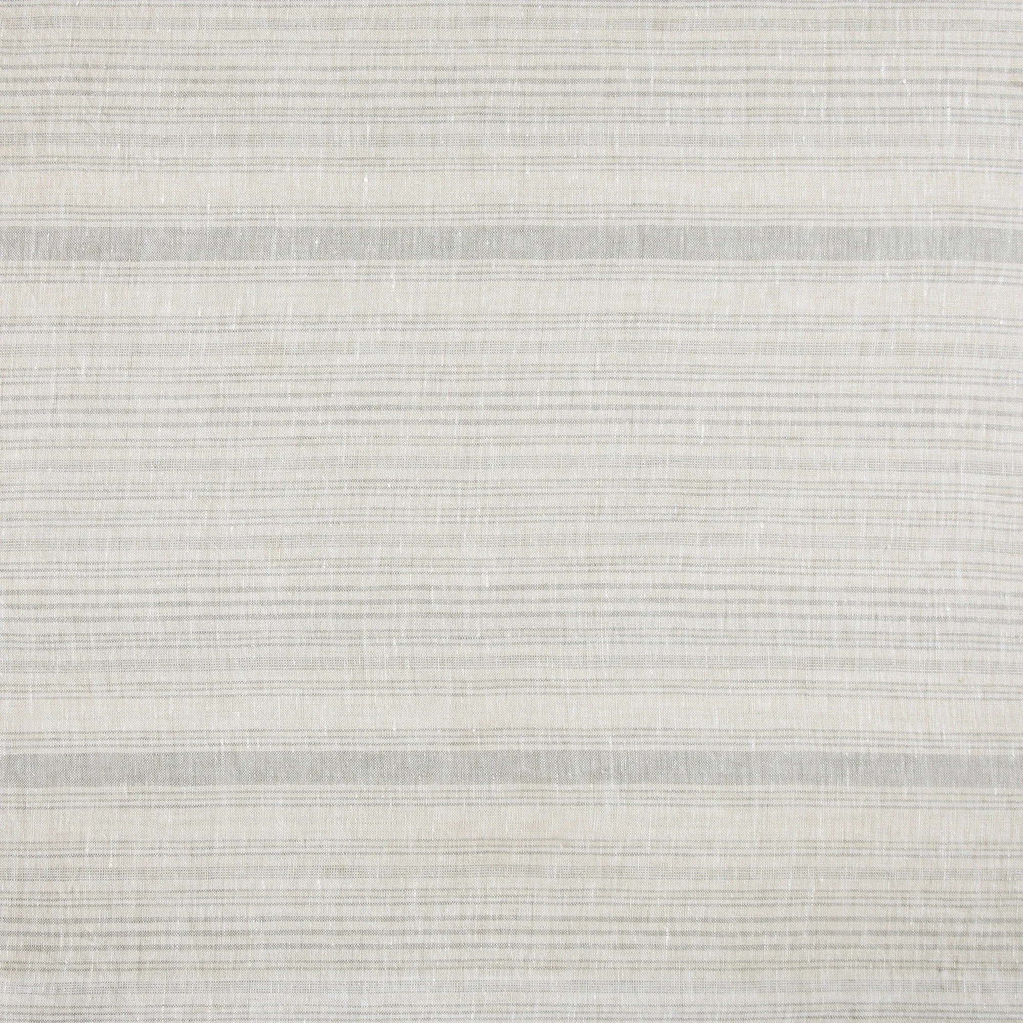 100% French Flax Linen Variegated Stripe Swatch