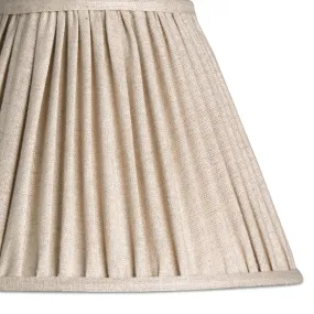 30cm empire shade in pleated natural linen