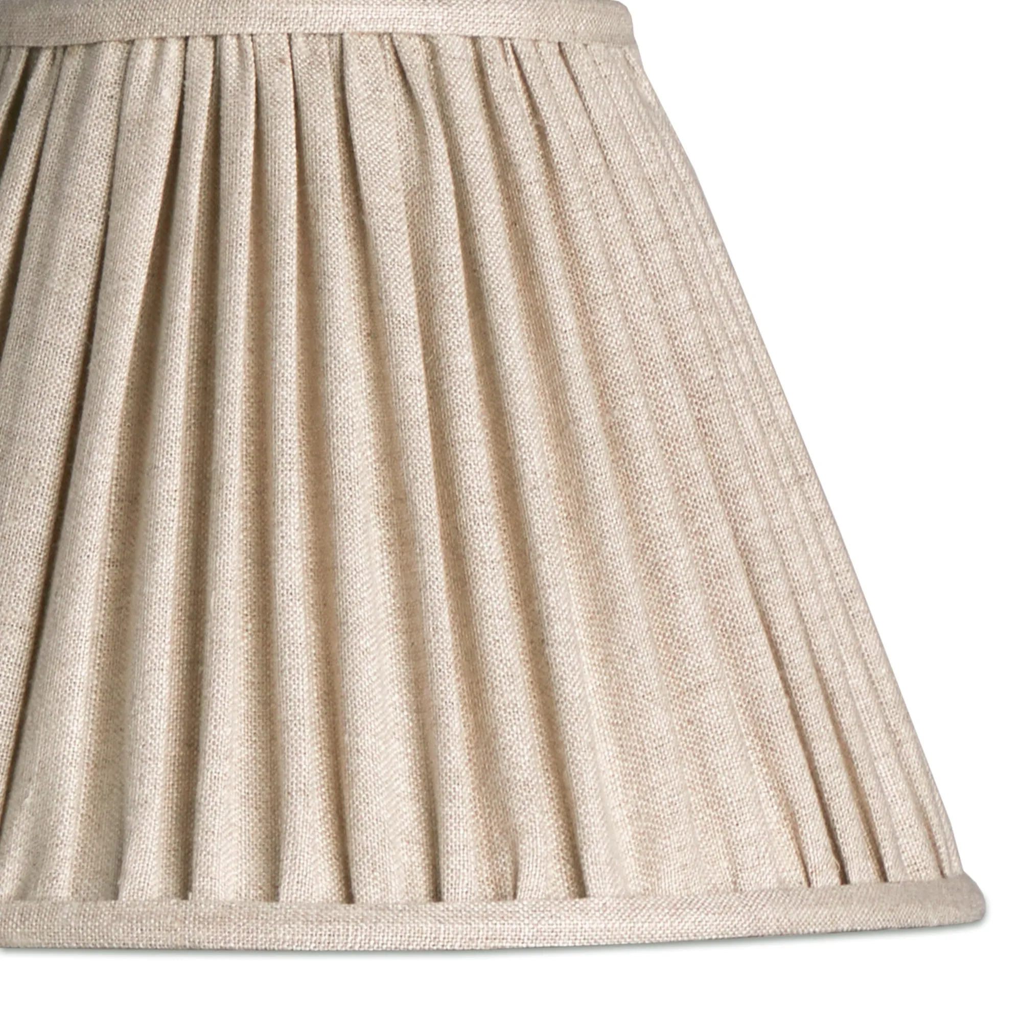 30cm empire shade in pleated natural linen