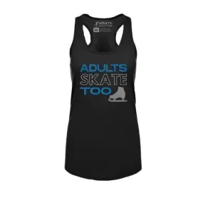 Adults Skate Too Women's Racerback Tank - Glitter Edition