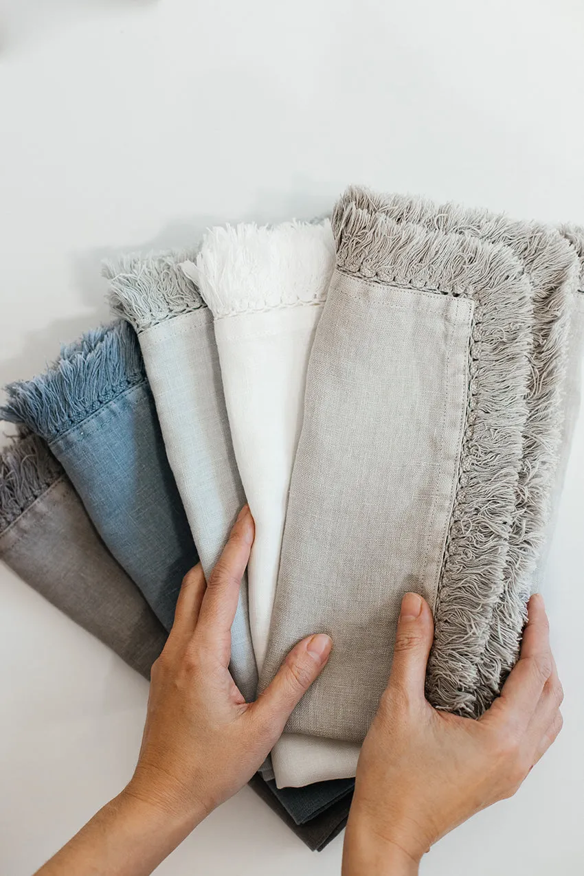Artisan Ocean Grey Napkins Set of 4