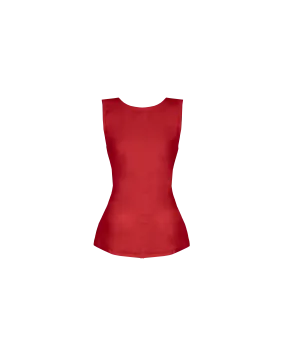 AVA LINEN BOW TOP SANGRIA