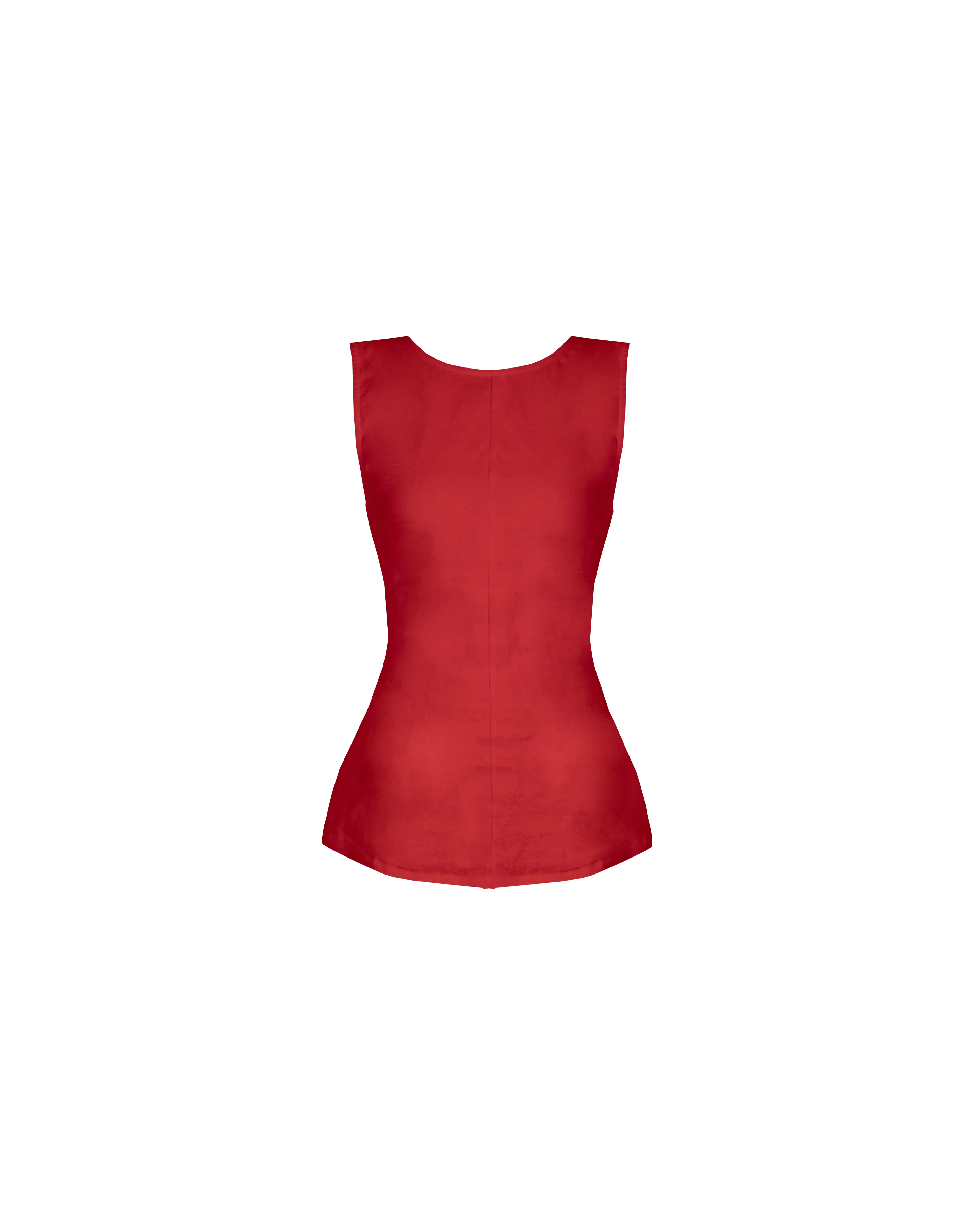 AVA LINEN BOW TOP SANGRIA