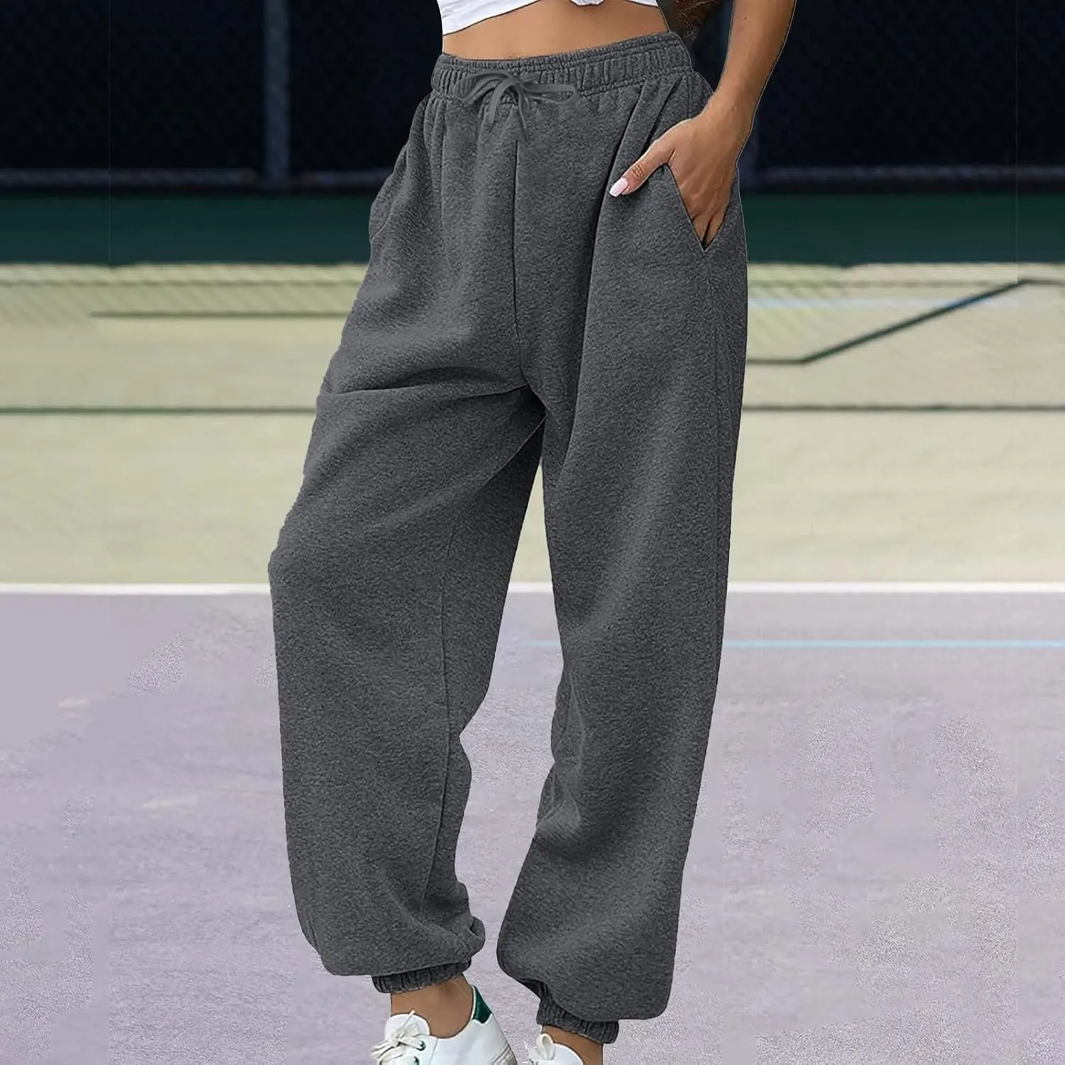 Baggy Sweatpants for Women 2024 Plus Size Workout Athletic Joggers Trousers Casual High Waist Soft Comfy Sweat Pants