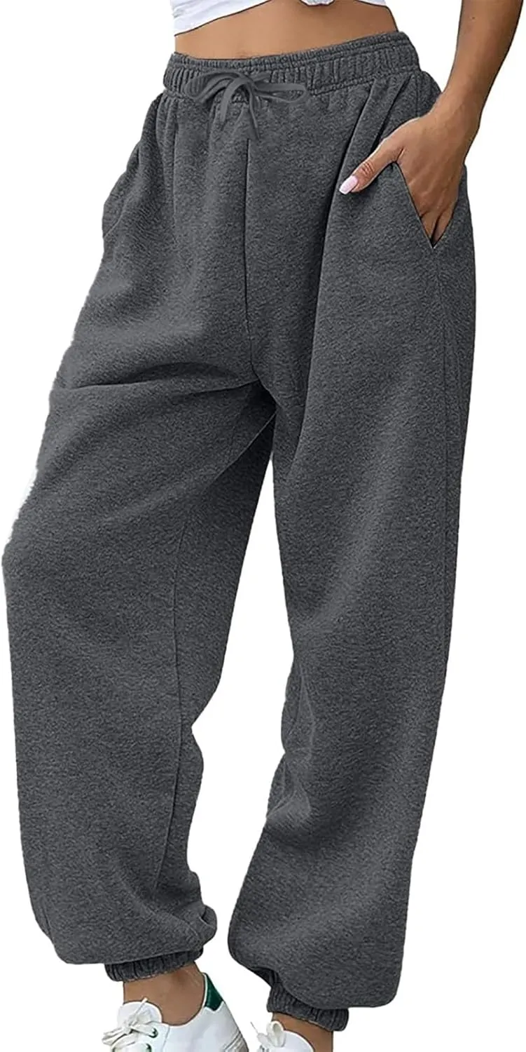 Baggy Sweatpants for Women 2024 Plus Size Workout Athletic Joggers Trousers Casual High Waist Soft Comfy Sweat Pants