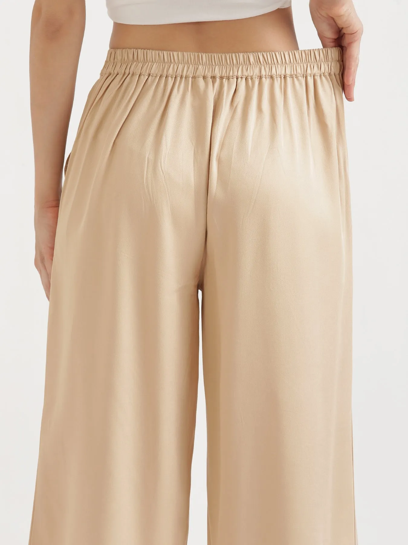 Beige Palazzo Pant
