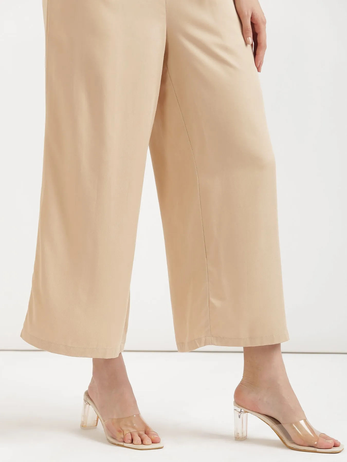 Beige Palazzo Pant