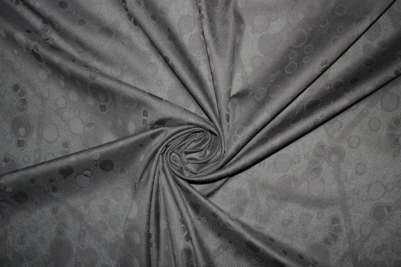 Bubble Bubble Bubble! Lightweight Cotton Jacquard - Black