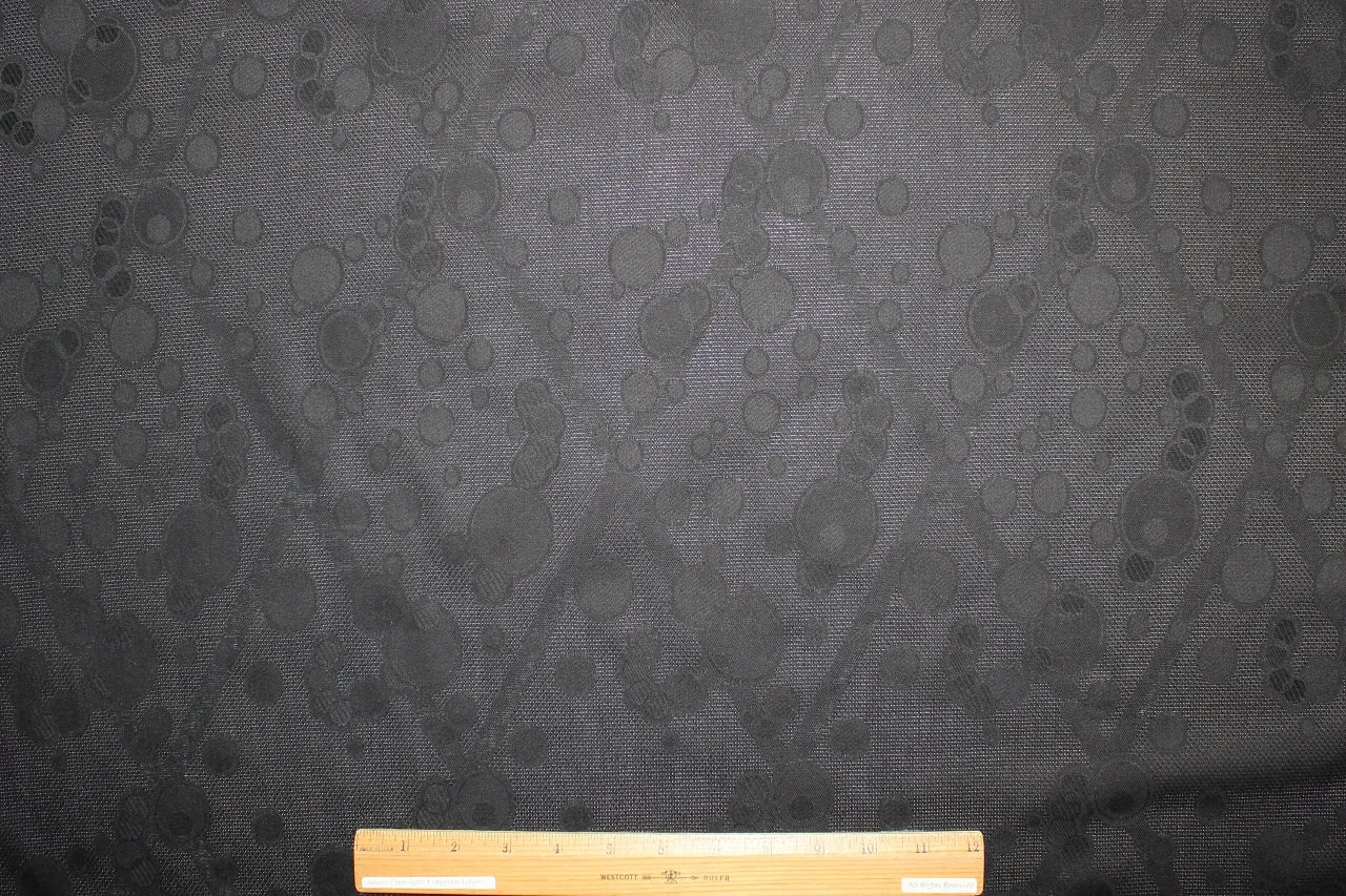 Bubble Bubble Bubble! Lightweight Cotton Jacquard - Black