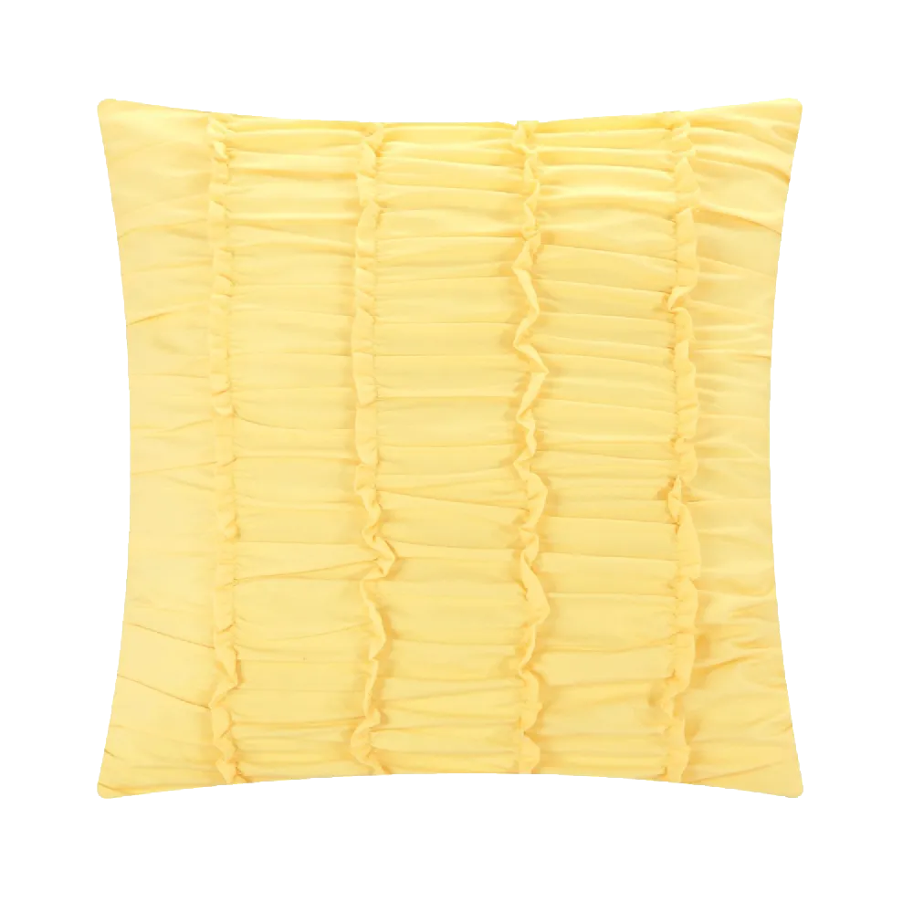 Chic Home 5 Piece Florentina Floral Pleated Comforter Set