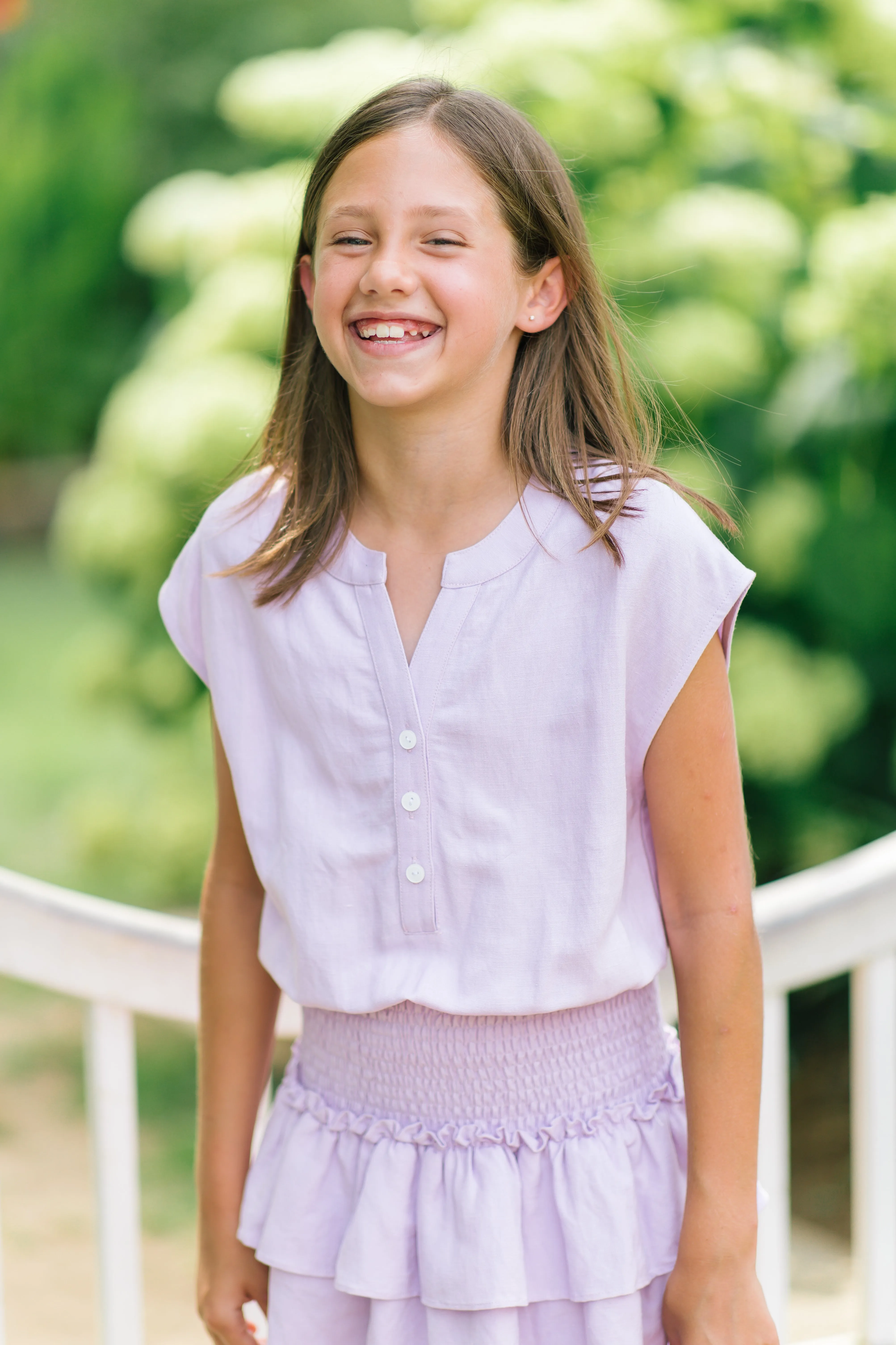 Drew Dress- Wisteria Linen