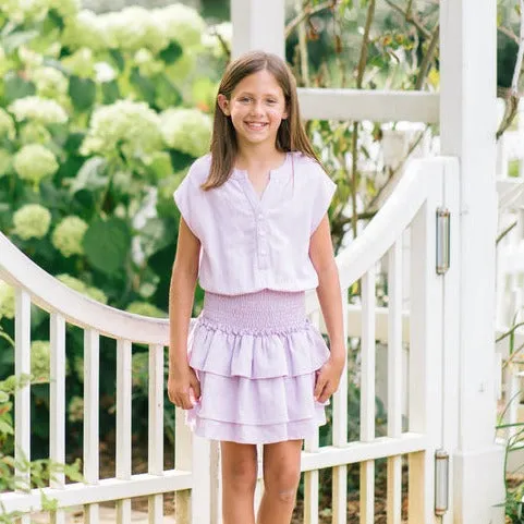Drew Dress- Wisteria Linen