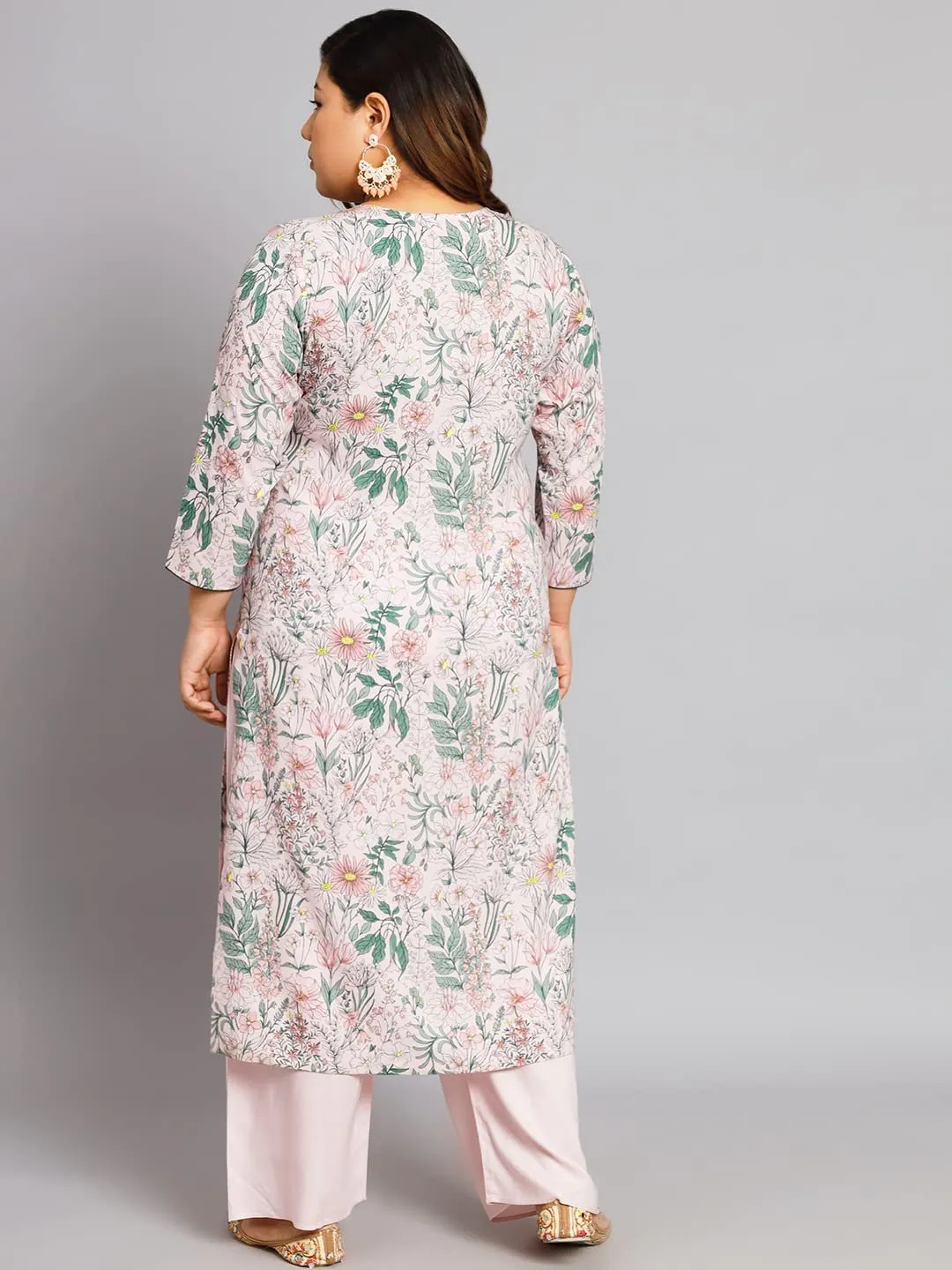 Embrace Elegance and Comfort with Our Plus Size Women's Baby Pink Collection