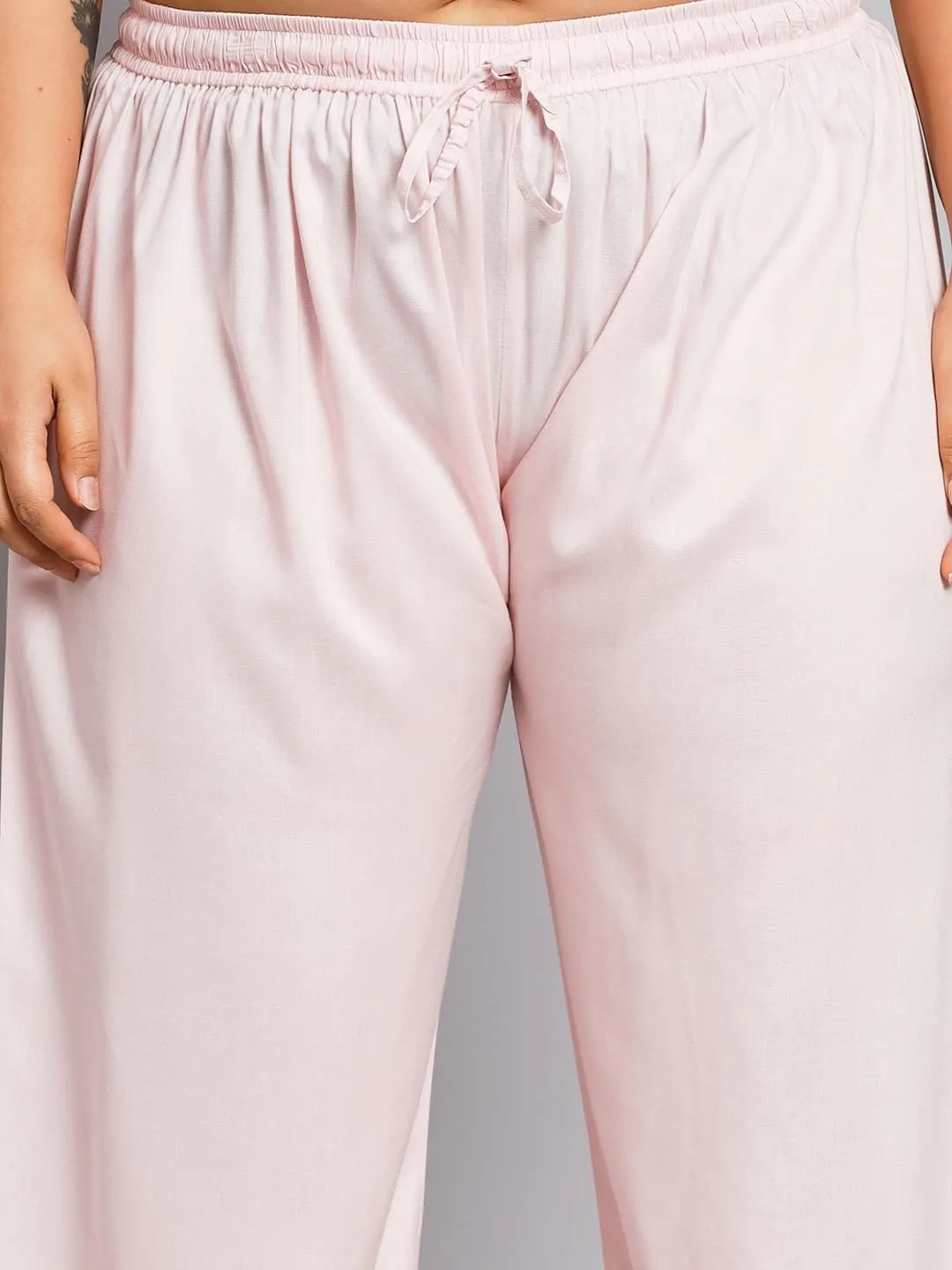 Embrace Elegance and Comfort with Our Plus Size Women's Baby Pink Collection