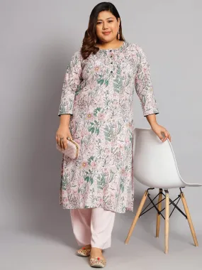 Embrace Elegance and Comfort with Our Plus Size Women's Baby Pink Collection