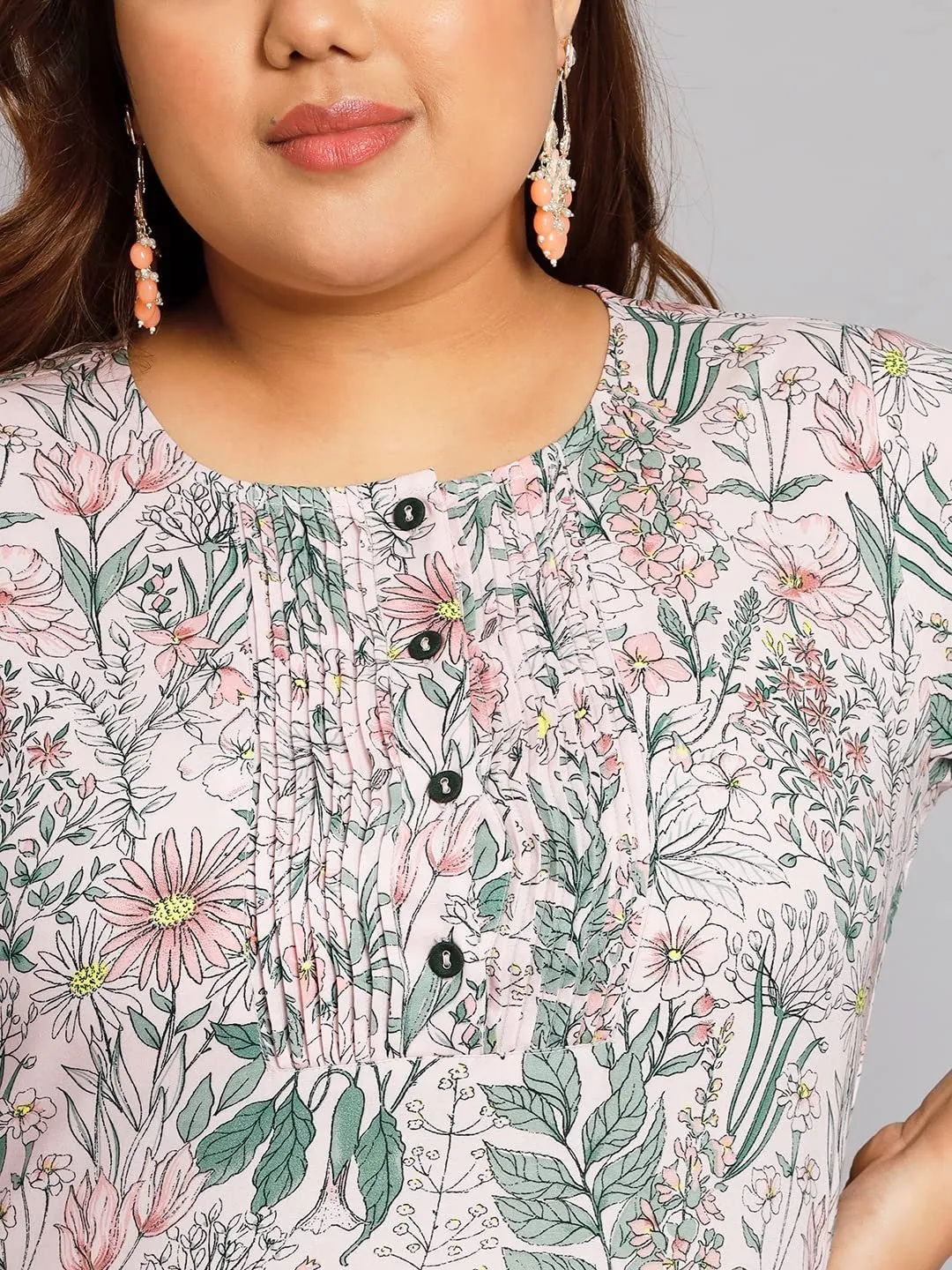 Embrace Elegance and Comfort with Our Plus Size Women's Baby Pink Collection