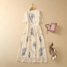 Embroidery Party Elegant Dresses