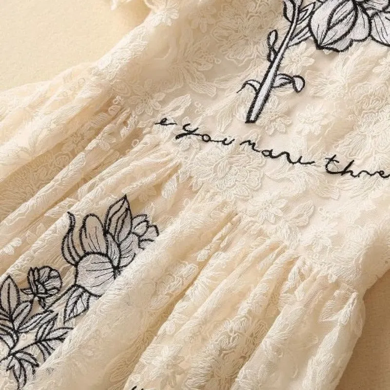 Embroidery Party Elegant Dresses