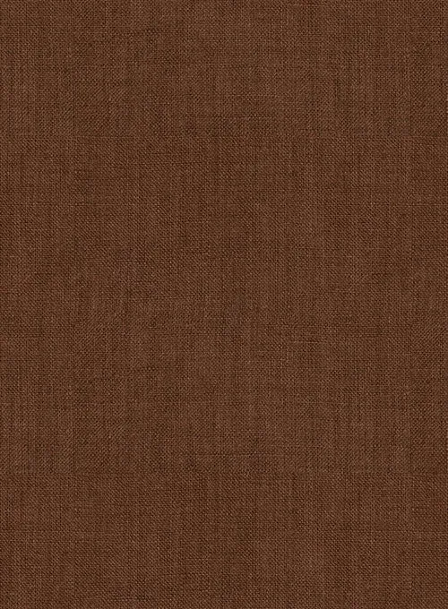 European Oak Brown Linen Shirt