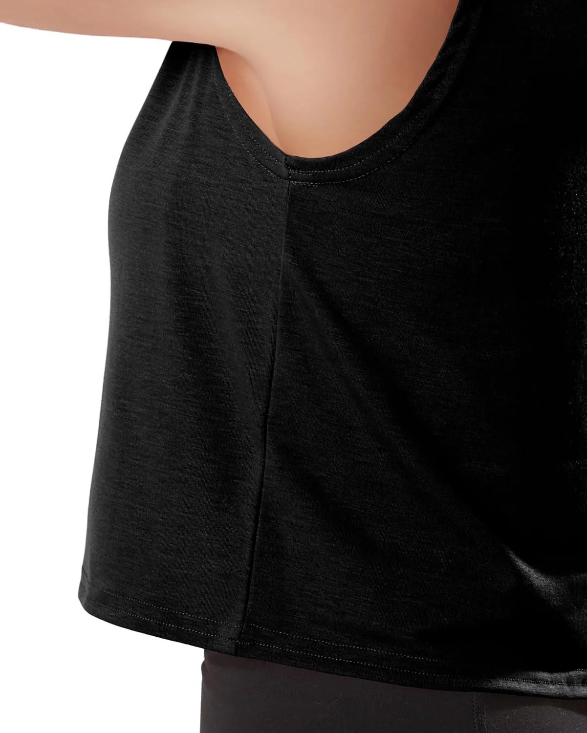 GIVON Womens Actvicewear Sleeveless Hoodie Crop Tank Tops Workout Sweatshirt