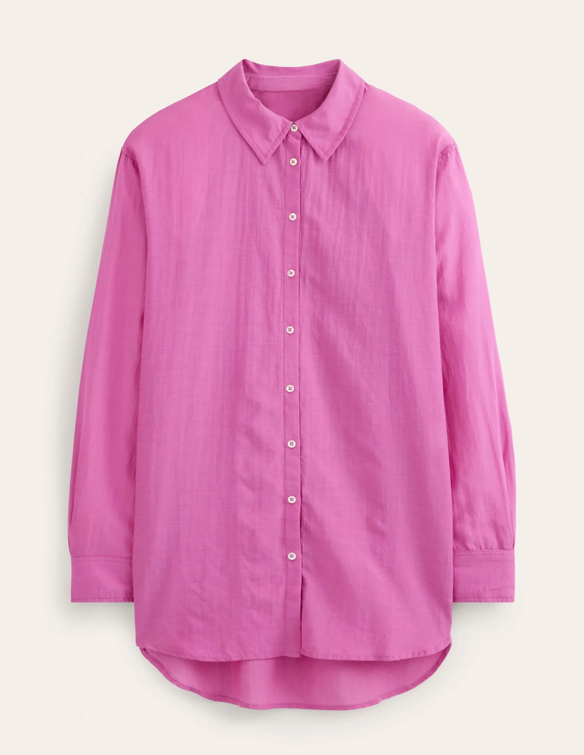 Holiday Longerline Shirt-Rose Violet