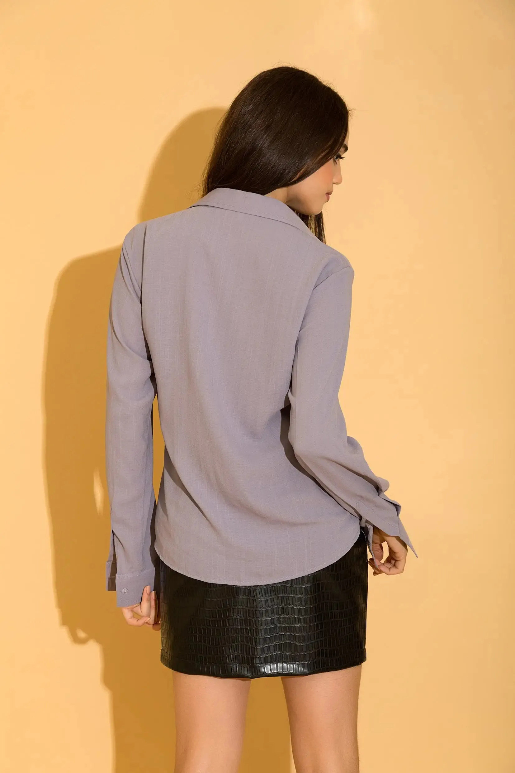Lavender Linen Shirt