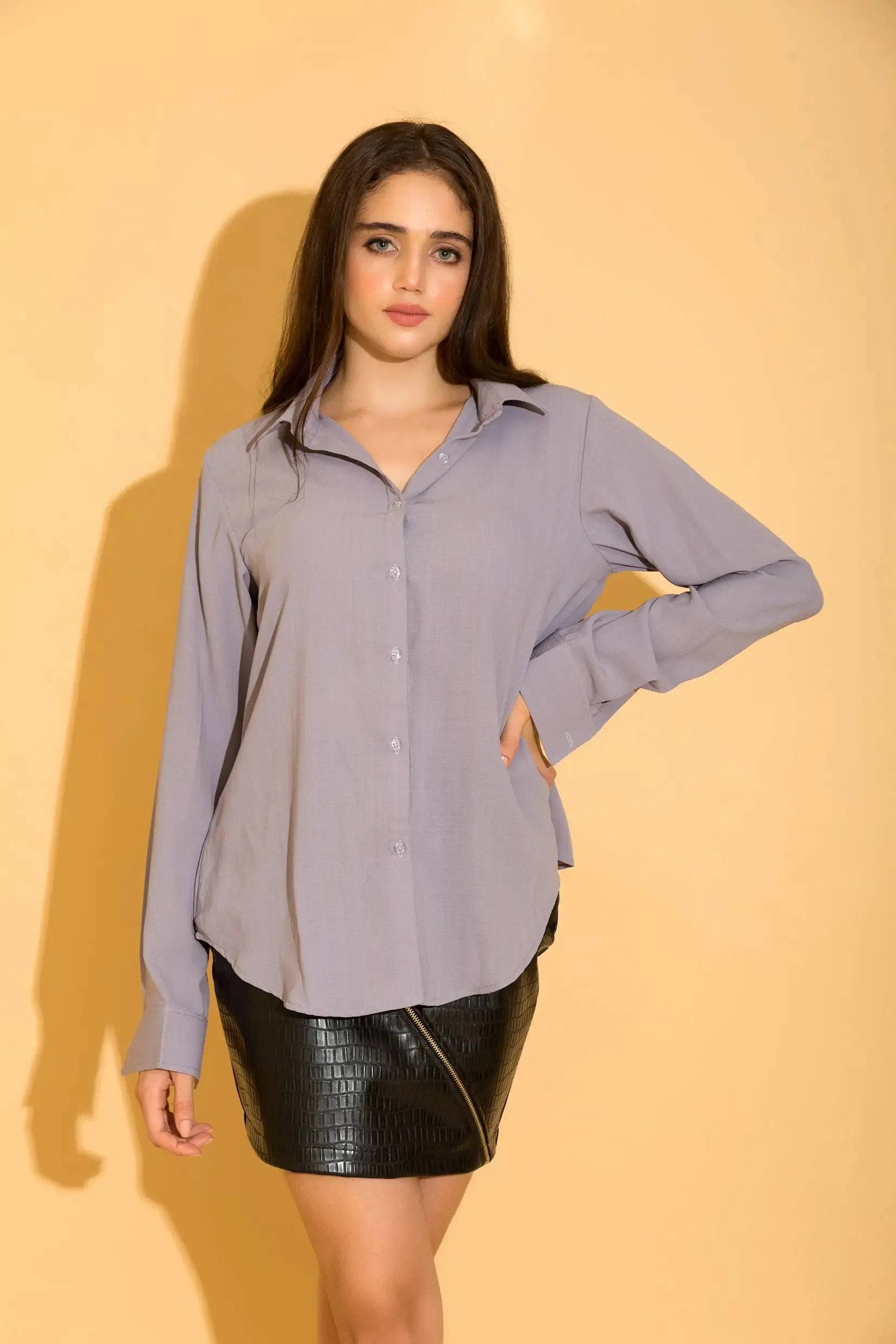 Lavender Linen Shirt