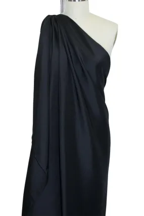 Lightweight Italian Silk Faille - Black