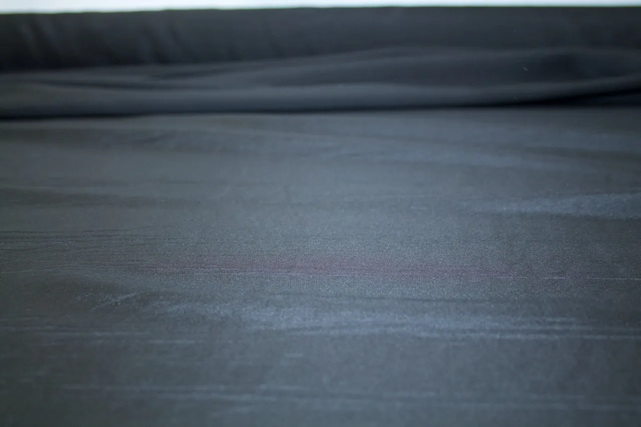 Lightweight Italian Silk Faille - Black