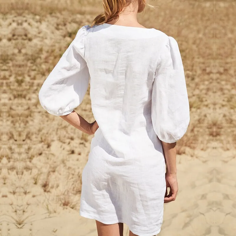 Linen Boho Chic Dress