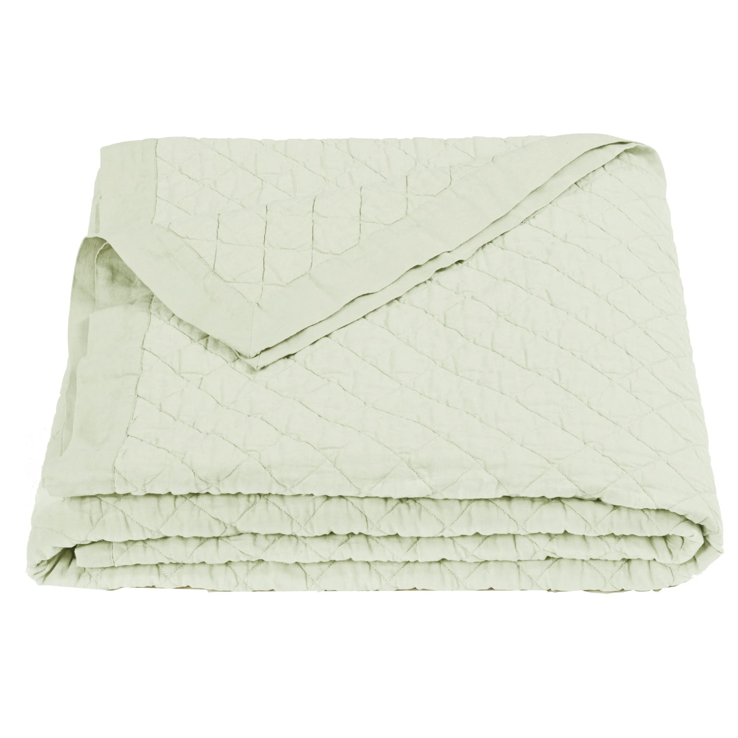 Linen Cotton Diamond Quilt, Full/Queen, 4 Colors