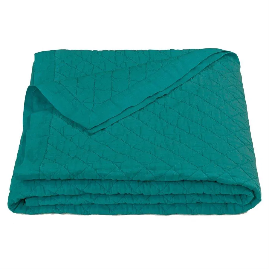 Linen Cotton Diamond Quilt, Full/Queen, 4 Colors