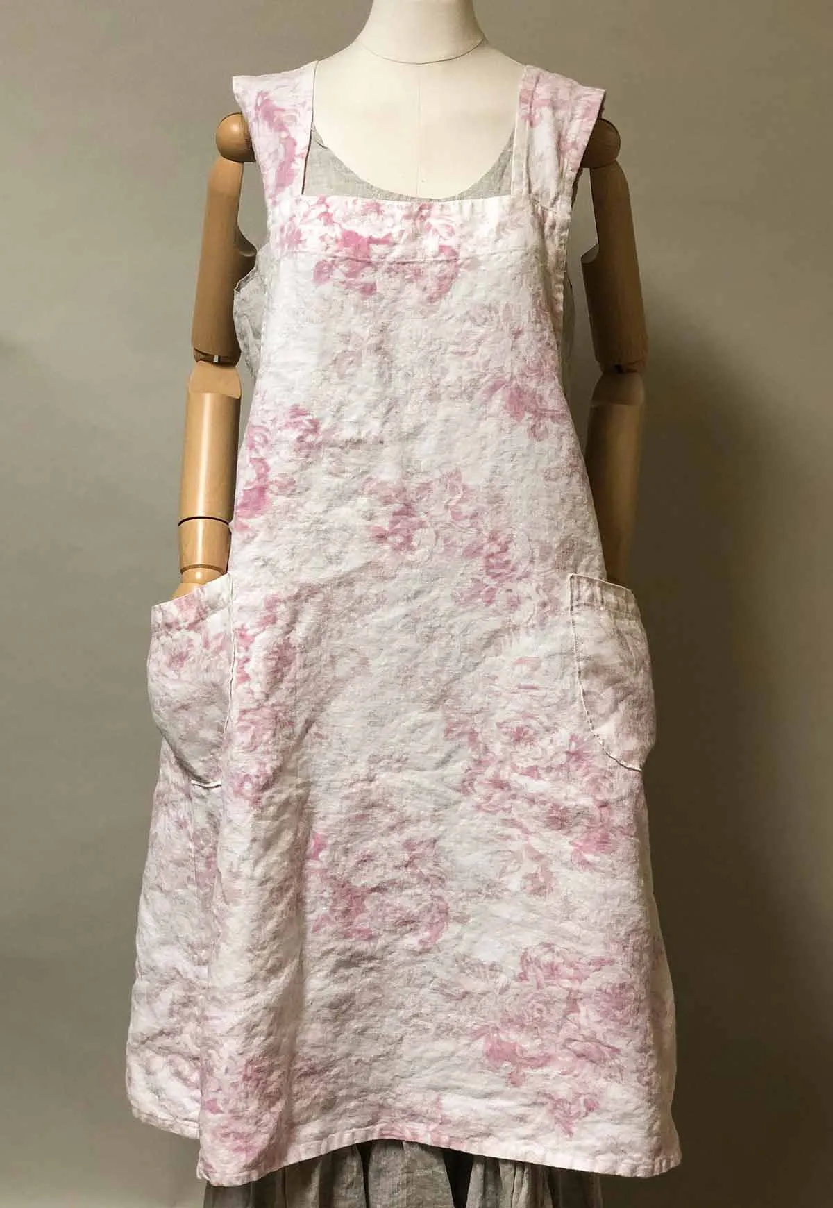 Liza Apron Shabby Chic Linen