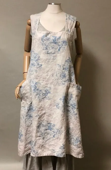 Liza Apron Shabby Chic Linen