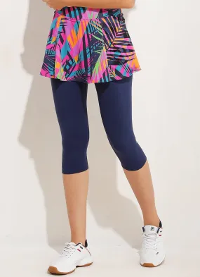 Love Skirted Capri (Kelaya/Navy)