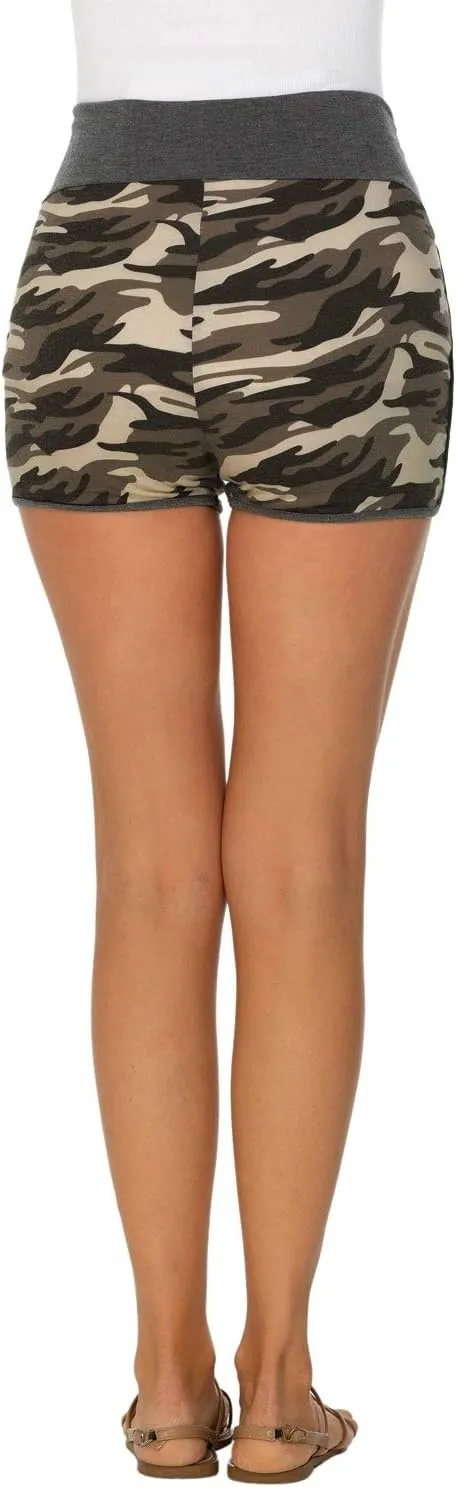 Love2Mi Maternity Shorts Lounge Sports Yoga Over Belly Workout Stretchy Pregnancy Shorts with Pockets