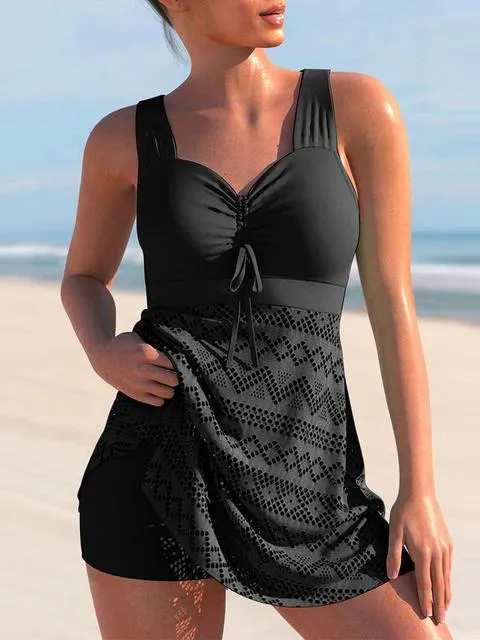 Luexco Two Piece Tankini Swimsuit Bathing Suit Bikini