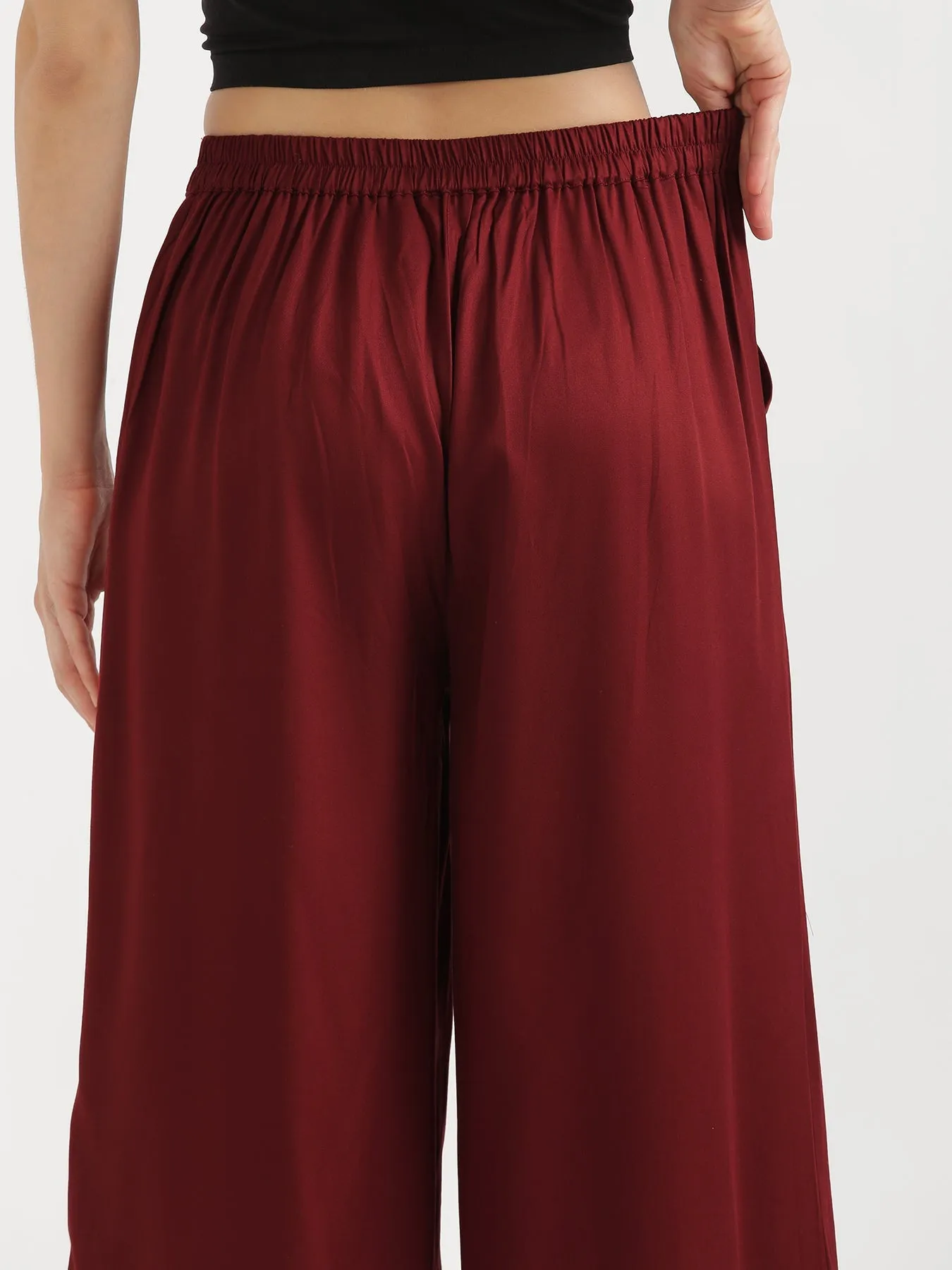 Maroon Palazzo Pant