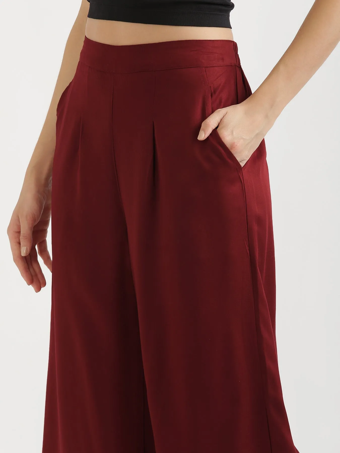 Maroon Palazzo Pant