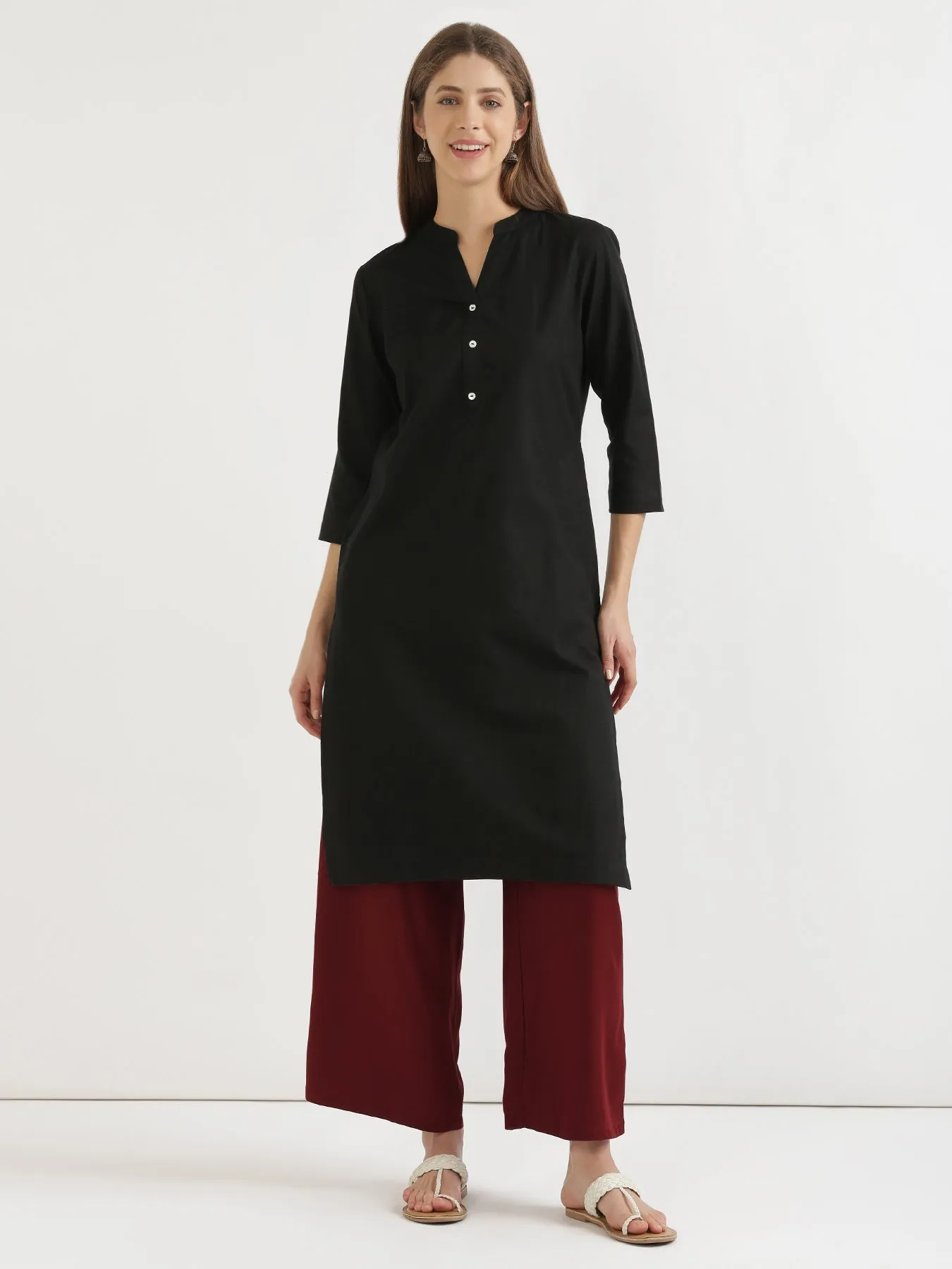 Maroon Palazzo Pant
