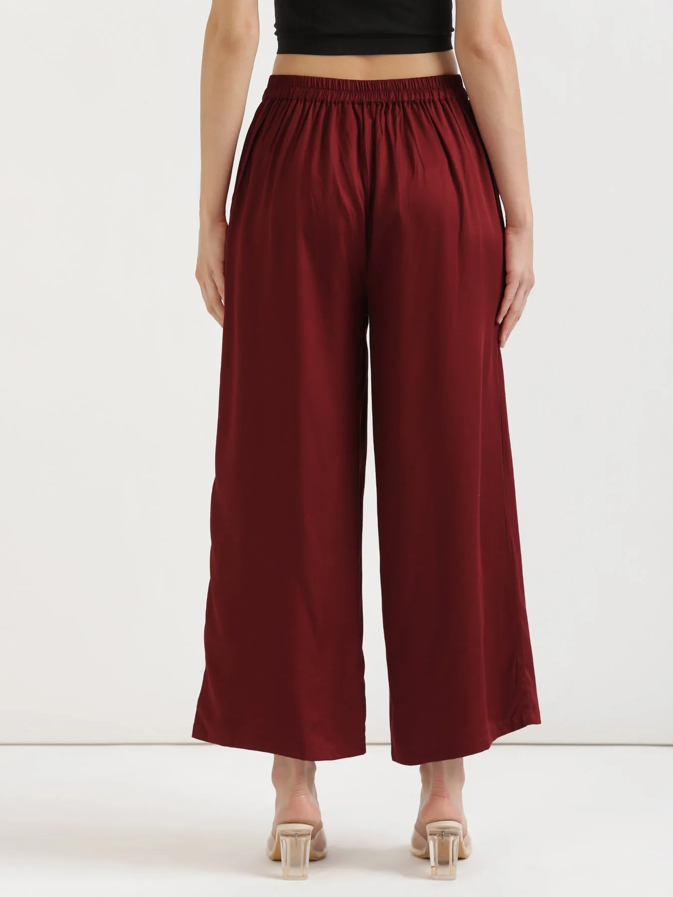 Maroon Palazzo Pant