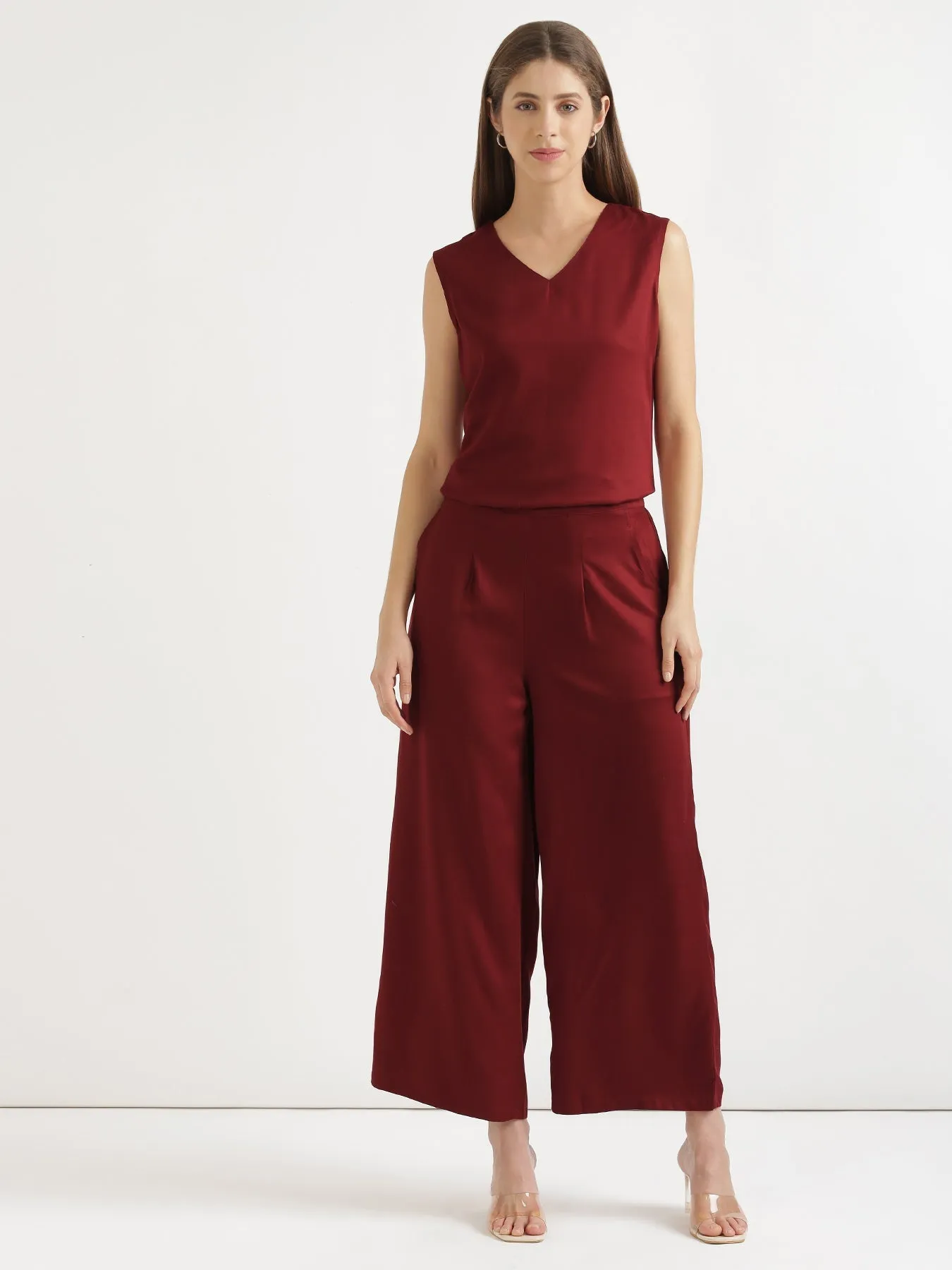 Maroon Palazzo Pant