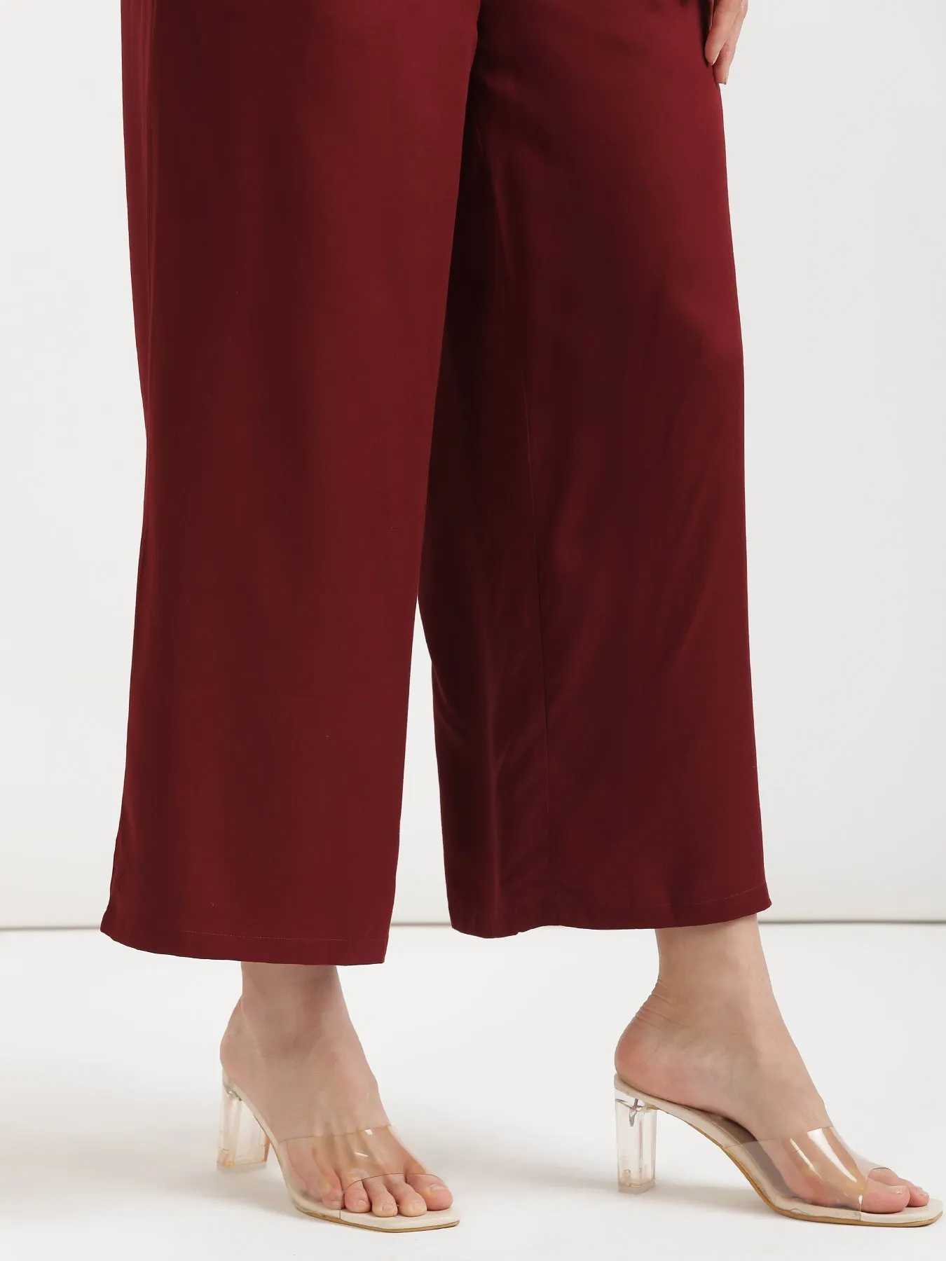 Maroon Palazzo Pant