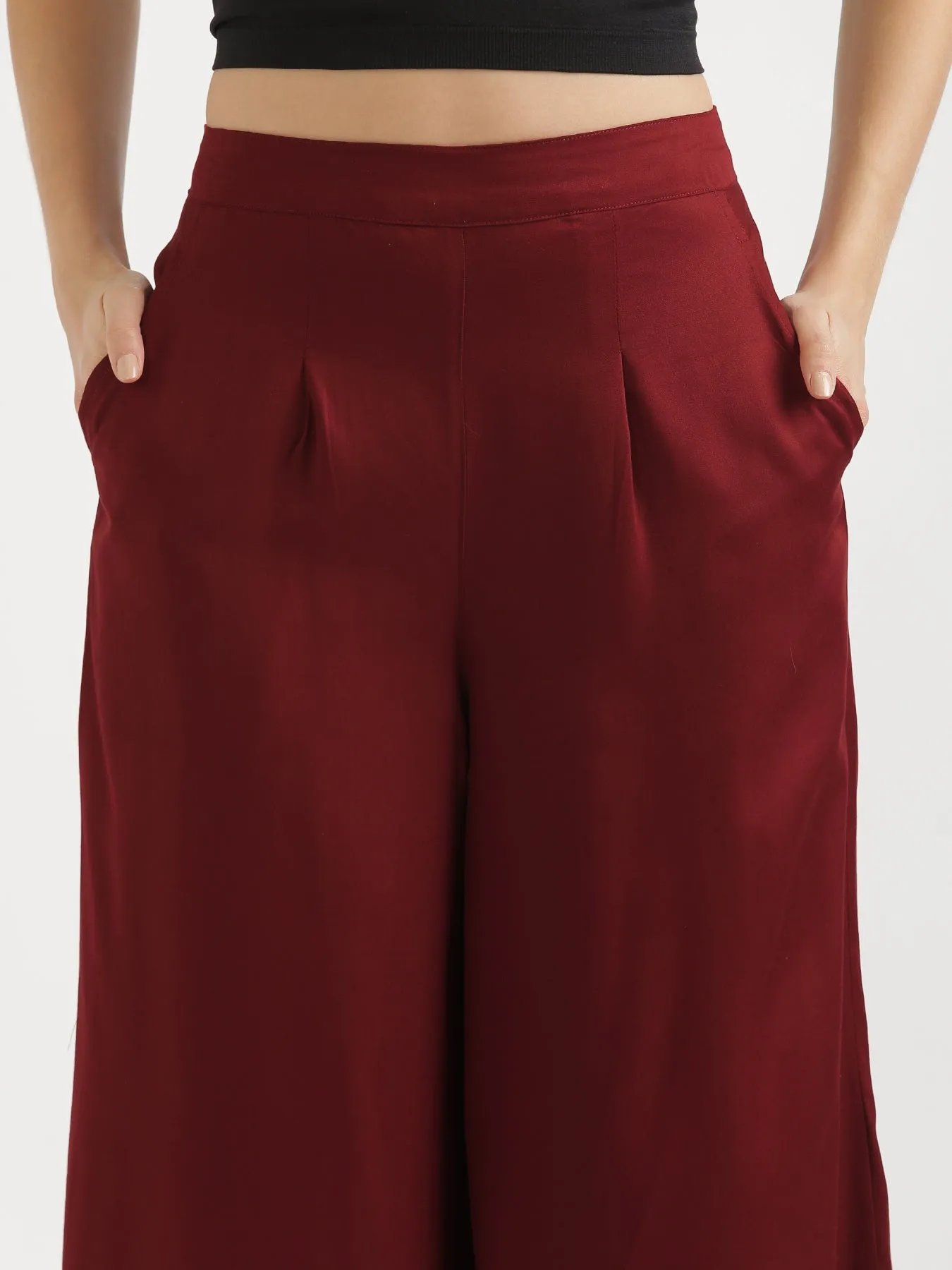 Maroon Palazzo Pant