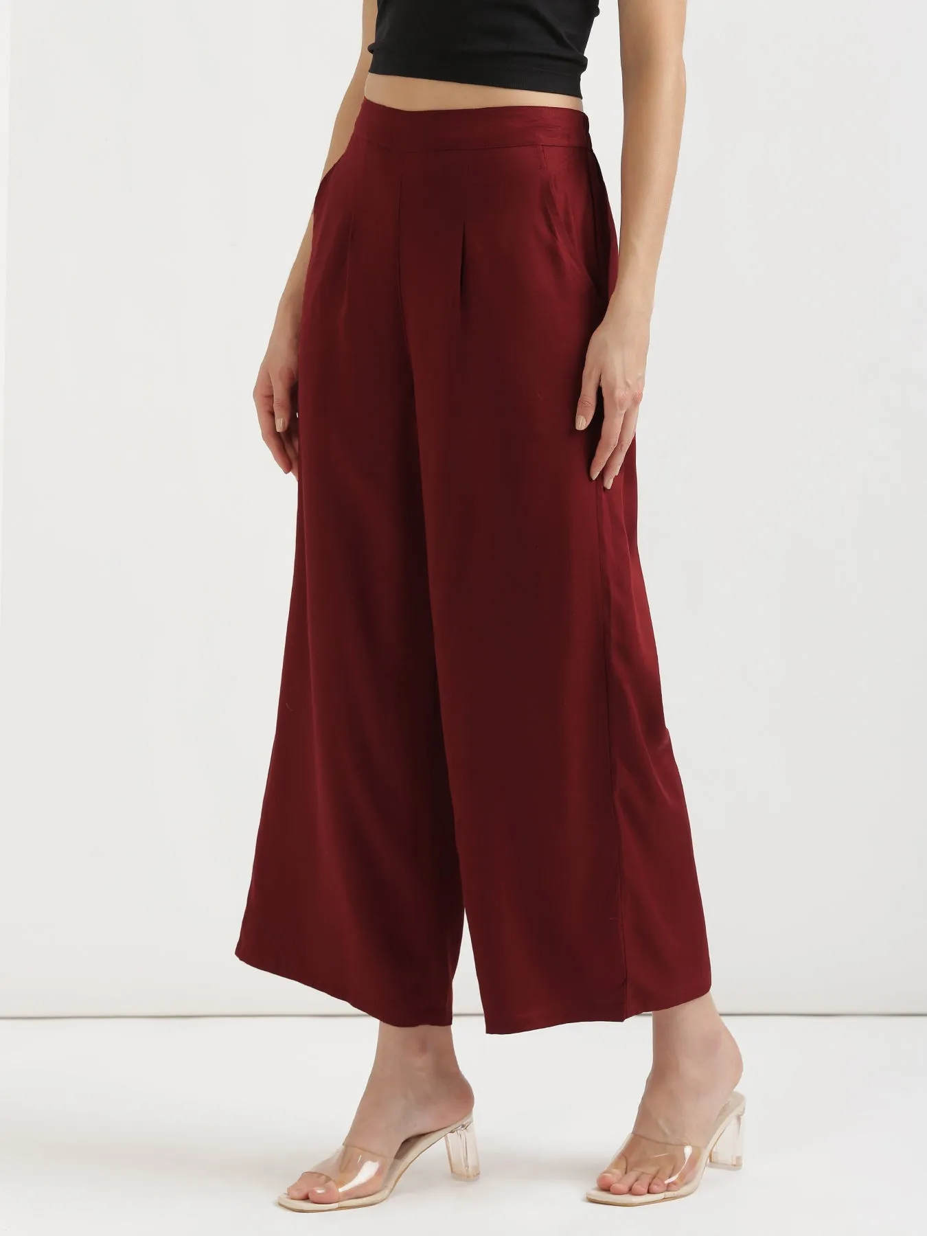 Maroon Palazzo Pant