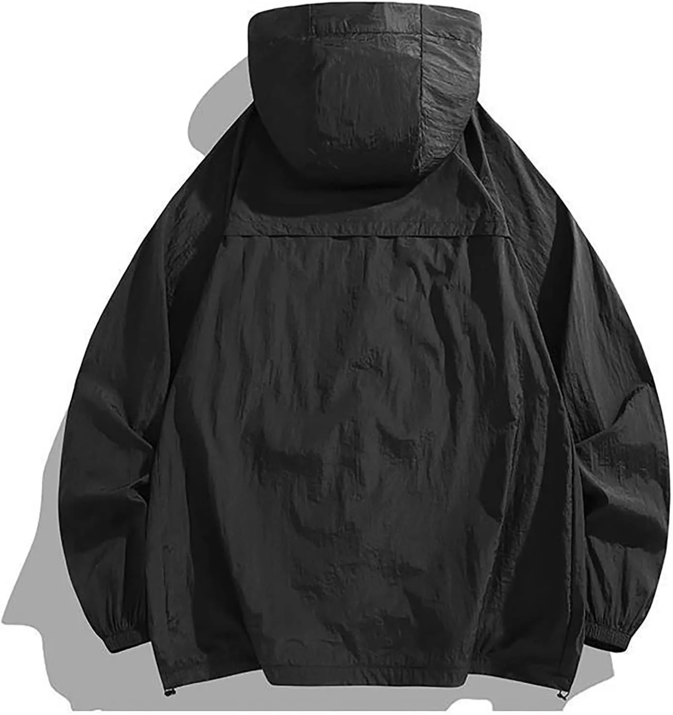 Men's UPF Jackets Cooling Lightweight Breathable Athletic Hoodies 2025 Summer Long Sleeve Athletic Sun Shirt Raincoat