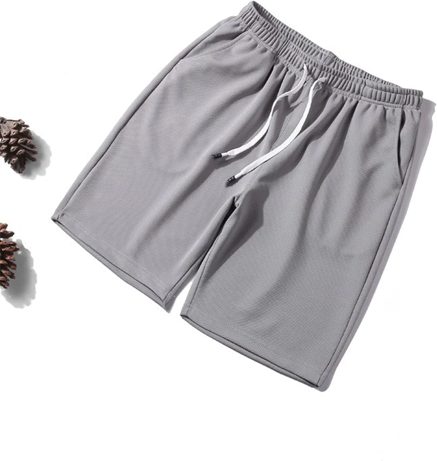 Men's Workout Running Shorts Quick Dry Active 5 Inches Shorts with Pockets, Lightweight, Breathable