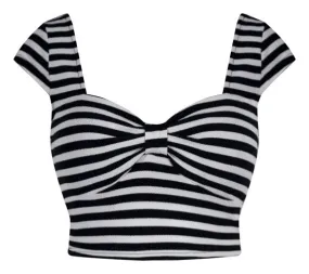 Miss Vixen Striped Crop Top