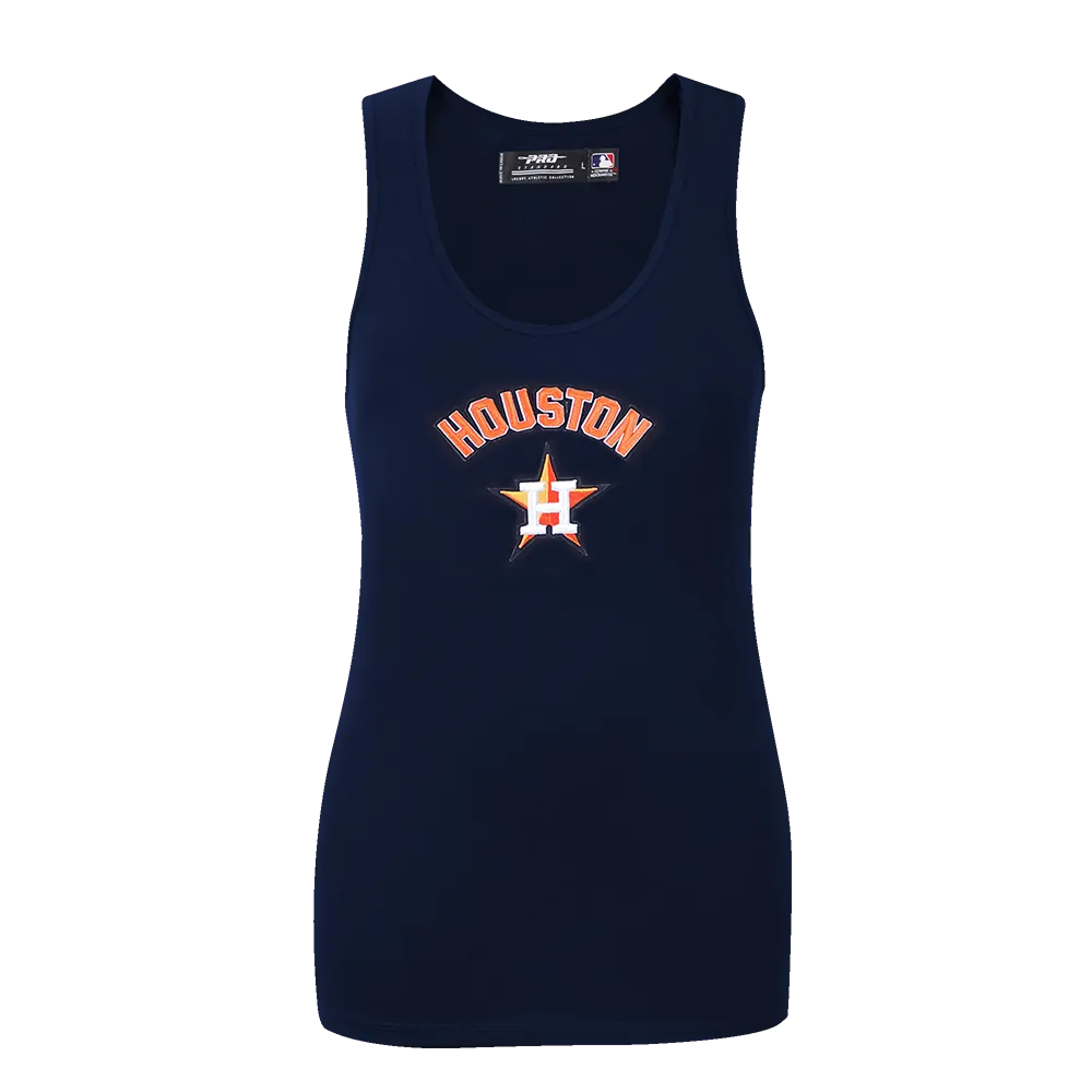 MLB HOUSTON ASTROS CLASSIC WOMEN'S RELAXED FIT RACERBACK (MIDNIGHT NAVY)